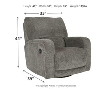 Load image into Gallery viewer, Wittlich - Slate - Swivel Glider Recliner