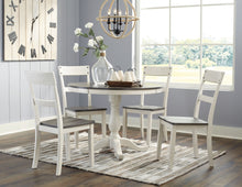 Load image into Gallery viewer, Nelling - White / Brown / Beige - 6 Pc. - Dining Room Table, 4 Side Chairs