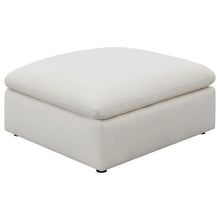 Load image into Gallery viewer, Hobson - Square Upholstered Ottoman - Ivory