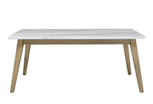 Load image into Gallery viewer, Vida - White Marble Top Dining Table - Dark Brown
