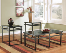 Load image into Gallery viewer, Laney - Black - Occasional Table Set (Set of 3)