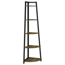 Load image into Gallery viewer, Jacksonville - 5-Shelf Bookshelf - Black And Aged Walnut