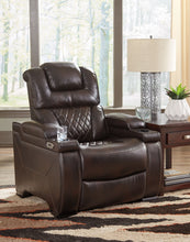 Load image into Gallery viewer, Warnerton - Brown Dark - Pwr Recliner/Adj Headrest