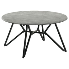 Load image into Gallery viewer, Hadi - Round Smart Top Coffee Table - Cement