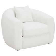 Load image into Gallery viewer, Isabella - Faux Sheepskin Upholstered Accent Chair Natural - Ivory