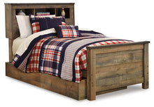 Load image into Gallery viewer, Trinell - Brown - Twin Bookcase Bed With 1 Large Storage Drawer