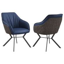 Load image into Gallery viewer, Mayer - Upholstered Dining Arm Chair (Set of 2) - Blue