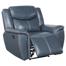 Load image into Gallery viewer, Sloane - Upholstered Motion Recliner Chair - Blue