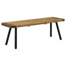 Load image into Gallery viewer, Maverick - Rectangular Dining Bench - Natural Mango And Black