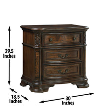 Load image into Gallery viewer, Royale - Nightstand With USB And Power Outlet - Dark Brown