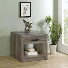 Load image into Gallery viewer, Felix - 1-Drawer Engineered Wood Side End Table - Gray Driftwood