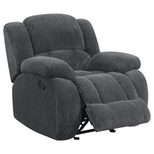 Load image into Gallery viewer, Weissman - Upholstered Padded Arm Glider Recliner - Gray