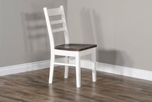 Load image into Gallery viewer, Carriage House - Ladderback Chair - White / Dark Brown