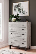 Load image into Gallery viewer, Vessalli - Black / Gray - Five Drawer Wide Chest