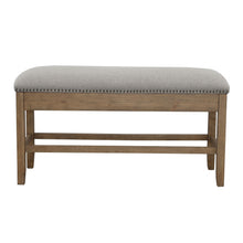 Load image into Gallery viewer, Grayson - Counter Storage Bench With Nailhead - Dark Brown