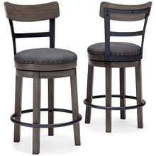 Load image into Gallery viewer, Caitbrook - Gray - UPH Swivel Barstool
