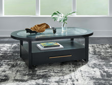 Load image into Gallery viewer, Winbardi - Black - Oval Cocktail Table