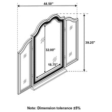 Load image into Gallery viewer, Evangeline - Tri-Fold Vanity Mirror - Silver Oak