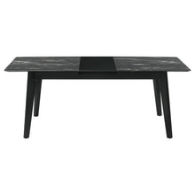 Load image into Gallery viewer, Crestmont - Extension Dining Table Faux Marble - Black
