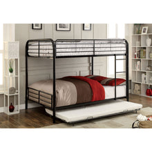 Load image into Gallery viewer, Brocket - Full Over Full Bunk Bed - Black - Metal