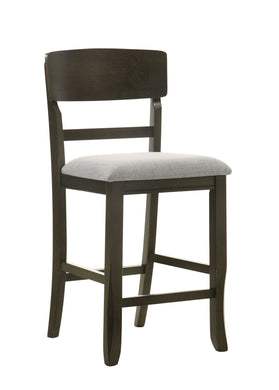Oakly - Counter Height Chair (Set of 2) - Pearl Silver / Charcoal