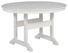 Load image into Gallery viewer, Crescent Luxe - White - Round Dining Table W/Umb Opt