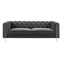 Load image into Gallery viewer, Charlene - Velvet Button Tufted Sofa