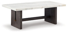 Load image into Gallery viewer, Burkhaus - White / Dark Brown - Rectangular Cocktail Table