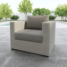 Load image into Gallery viewer, Blakley - Outdoor Lounge Chair (Set of 2) With Half-Round Wicker - Gray