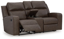 Load image into Gallery viewer, Lavenhorne - Granite - Dbl Rec Loveseat W/Console