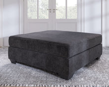 Load image into Gallery viewer, Lavernett - Charcoal - Oversized Accent Ottoman