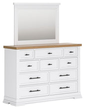 Load image into Gallery viewer, Ashbryn - White / Natural - Dresser And Mirror