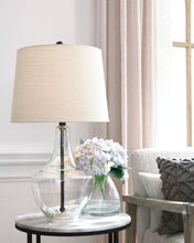 Load image into Gallery viewer, Gregsby - Clear / Black - Glass Table Lamp (Set of 2)