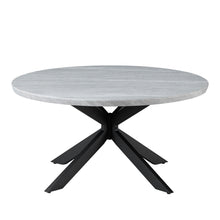 Load image into Gallery viewer, Keyla - Faux Marble Round Cocktail Table - Gray