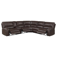 Load image into Gallery viewer, Brunson - 3 Piece Upholstered Reclining Sectional Sofa - Brown