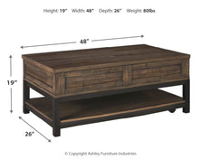 Load image into Gallery viewer, Johurst - Grayish Brown - LIFT TOP COCKTAIL TABLE