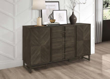 Load image into Gallery viewer, Kelly - 3-Drawer Storage Dining Sideboard Buffet - Dark Gray