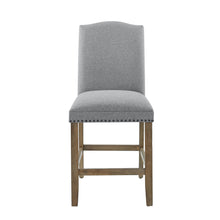 Load image into Gallery viewer, Grayson - Counter Chair With Nailhead (Set of 2) - Dark Gray