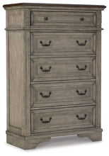 Load image into Gallery viewer, Lodenbay - Antique Gray - Five Drawer Chest