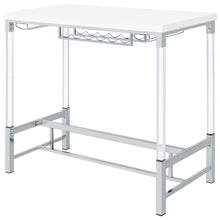 Load image into Gallery viewer, Norcrest - Acrylic Leg Bar Table - White High Gloss