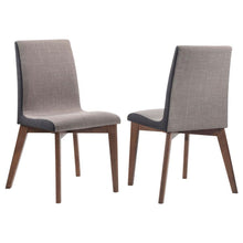 Load image into Gallery viewer, Redbridge - Upholstered Dining Side Chair (Set of 2) - Natural Walnut