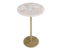 Load image into Gallery viewer, Rosie - Rose Quartz Top Chairside Table - Beige