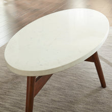 Load image into Gallery viewer, Serena - Silverstone Round End Table - White