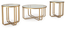 Load image into Gallery viewer, Milloton - Gold - Occasional Table Set (Set of 3)