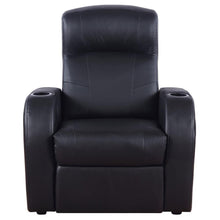 Load image into Gallery viewer, Cyrus - Upholstered Track Arm Recliner - Black