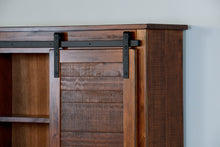 Load image into Gallery viewer, Santa Fe - Barn Door Bookcase - Dark Brown