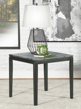 Load image into Gallery viewer, Mozzi - Square Faux Marble Side End Table - Gray And Black