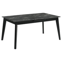 Load image into Gallery viewer, Crestmont - Extension Dining Table Faux Marble - Black