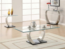 Load image into Gallery viewer, Pruitt - Rectangular Glass Top Metal Coffee Table - Satin