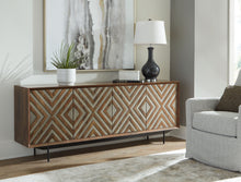 Load image into Gallery viewer, Dreggan - Brown / Gold Finish - Accent Cabinet